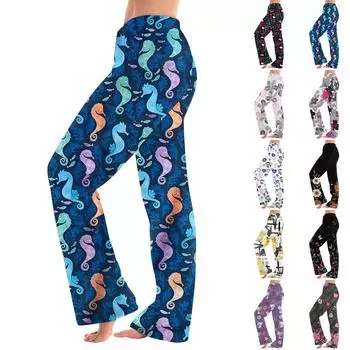 Женские зимние клетчатые брюки, длинные брюки, спортивные брюки L синий