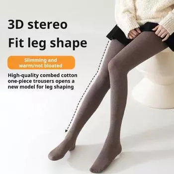 Женские зимние колготки с эластичной плюшевой подкладкой, однотонные, с утягивающим эффектом на животе, с высокой талией, сохраняющие тепло, короткая юбка, платье, подходящие леггинсы A чёрный