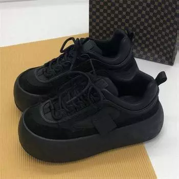 Женские зимние массивные кроссовки, теплая повседневная вулканизированная обувь, женские высокие ботинки на платформе, модные низкие кроссовки на шнуровке 2025 35 хаки