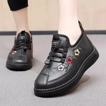 Женские зимние мягкие теплые хлопковые ботинки, нескользящие водонепроницаемые ботинки для снега 41 чёрный