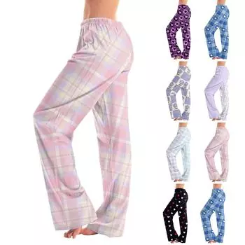 Женские зимние однотонные брюки, брюки полной длины, спортивные брюки, домашние брюки L чёрный