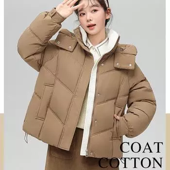 Женские зимние пальто, модная винтажная теплая куртка, модные женские парки с капюшоном и длинными рукавами, с хлопковой подкладкой S жёлтый