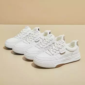 Женские зимние повседневные кроссовки для бега на толстой платформе с подкладкой из искусственного меха, нескользящие кроссовки для ходьбы на шнуровке, теплые теннисные кроссовки с флисовой подкладкой для женщин 35