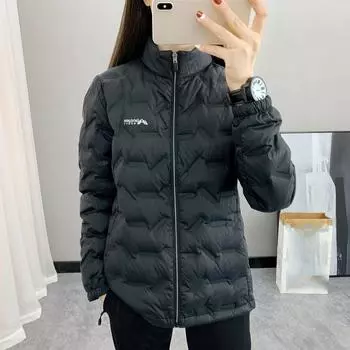 Женские зимние пуховики Легкие термальные теплые пуховики Утепленные куртки Стеганые пальто Верхняя одежда XXXXL чёрный