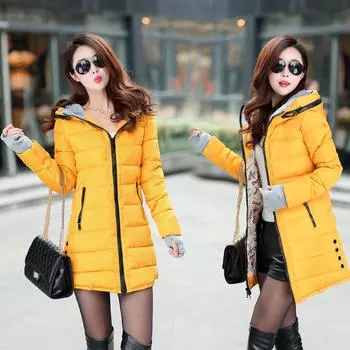 Женские зимние пуховики женские пальто парки с капюшоном теплая зимняя куртка пальто хлопковая подбитая куртка больших размеров XS-3XL XXXXL белый