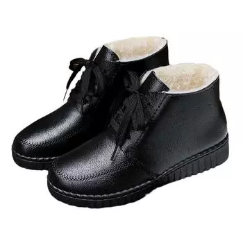 Женские зимние сапоги зимние теплые ботильоны для женщин сапоги с круглым носком женская модная обувь для мам для женщин Mujer 35