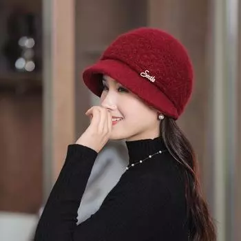 Женские зимние шапки, вязаные для взрослых, теплые велосипедные комплекты, шарф, шапка, вязаная лыжная ветрозащитная шапка, бейсбольная мода, зимний теплый шарф One Size розовый