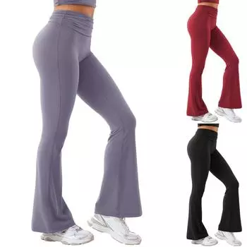 Женские зимние спортивные штаны, однотонные повседневные брюки, женские флисовые спортивные штаны, широкие прямые брюки S чёрный