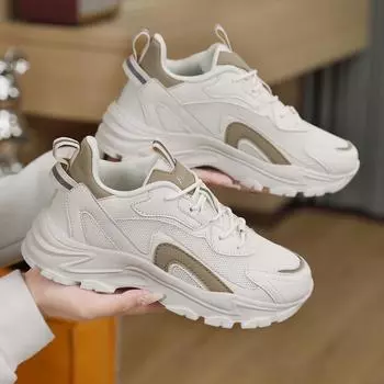 Женские зимние студенческие легкие мягкие подошвы модные универсальные амортизирующие спортивные кроссовки для педикюра Daddy Shoes 35