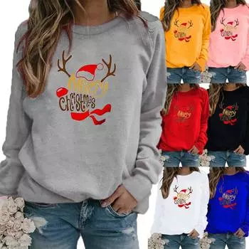 Женские зимние свободные толстовки с длинными рукавами и круглым вырезом, черные кошки с принтом, топы и блузки, футболки больших размеров XS белый