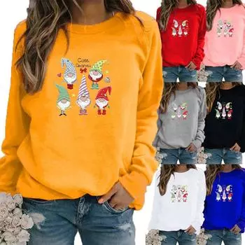 Женские зимние свободные толстовки с длинными рукавами и круглым вырезом, черные кошки с принтом, топы и блузки, футболки больших размеров XS белый