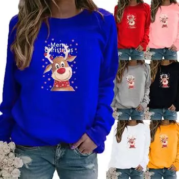 Женские зимние свободные толстовки с длинными рукавами и круглым вырезом, черные кошки с принтом, топы и блузки, футболки больших размеров XS белый