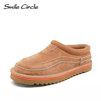 Женские зимние тапочки Tasman Cali Wave из замши, шерсти и шерсти, туфли на плоской подошве 35 коричневый