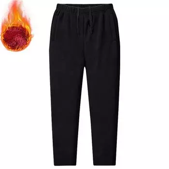 Женские зимние теплые брюки прямые большие размеры удобные брюки 5XL