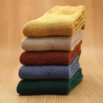 Женские зимние теплые махровые чулочно-носочные изделия с мягкой подкладкой, чулочно-носочные изделия средней трубки, напольные чулочно-носочные изделия, полотенце из имитации кроличьей шерсти 1 pair