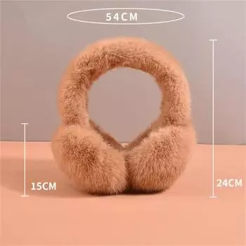 Женские зимние теплые наушники, удобные искусственные роскошные наушники для девочек, мягкие, сверхбольшие плюшевые наушники для путешествий, новые