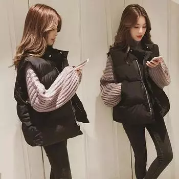 Женские зимние теплые пуховики с хлопковой подкладкой, парки без рукавов, куртка XXL белый