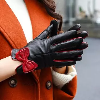 Женские зимние теплые ветрозащитные перчатки для верховой езды с разделенными пальцами, повседневные литературные перчатки L