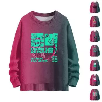 Женские зимние топы, женская толстовка с длинным рукавом, повседневная, с круглым вырезом, свободный крой, флисовые топы Pollover L