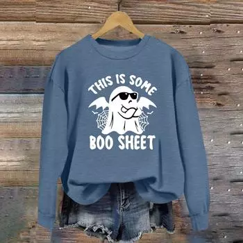 Женские зимние топы, женская толстовка с длинным рукавом, повседневная, с круглым вырезом, свободный крой, флисовые топы Pollover XL синий