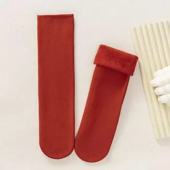 Женские зимние утолщенные теплые носки, мягкие, удобные, однотонные, полосатые, домашние, толстые, мягкие, сапоги, женские носки для сна EU size 35-40
