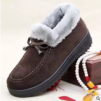 Женские зимние зимние ботинки, модная бархатная утепленная обувь для отдыха, нескользящая хлопковая обувь, спортивная обувь 36 красный