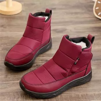 Женские зимние зимние ботинки на флисовой подкладке. Теплые легкие нескользящие ботильоны с высоким берцем для улицы. Короткие ботильоны на меховой подкладке для женщин. 36 чёрный