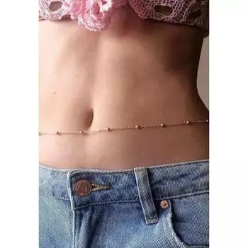 Женские золотые украшения для тела с цепочкой на талию для живота