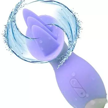 Женский 10-частотный вибрационный массажер для языка «три в одном»