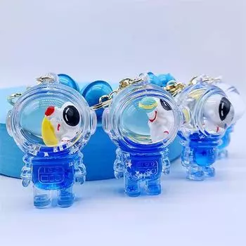 Женский акриловый брелок с жидким маслом, подвеска для ключей, астронавты, плавающий брелок, держатель для ключей в машину C