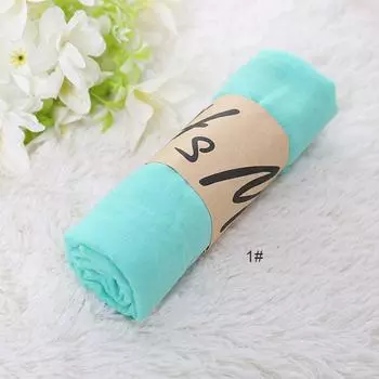 Женский акриловый шарф из полиэстера 180 50 см, мусульманский хиджаб, глушитель, повседневные длинные простые шарфы 1