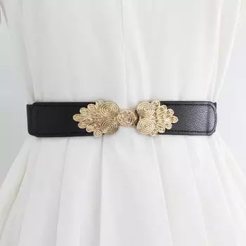 Женский эластичный пояс с пряжкой, платье, ремень, аксессуары для одежды as the picture