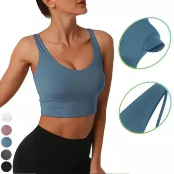 Женский эластичный жилет для йоги без рукавов, спортивный укороченный топ для фитнеса, йоги, узкие повседневные футболки на бретелях L розовый