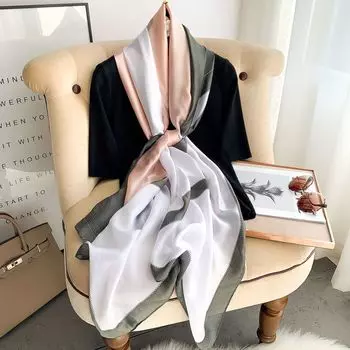 Женский элегантный и универсальный весенне-летний солнцезащитный осенне-зимний теплый шарф модная шаль двойного назначения 180*90cm