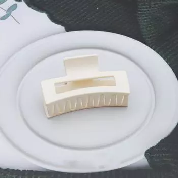 Женский элегантный однотонный геометрический пластиковый зажим для волос леди милый держатель для длинных волос зубчатые заколки для волос шпильки модные аксессуары для волос