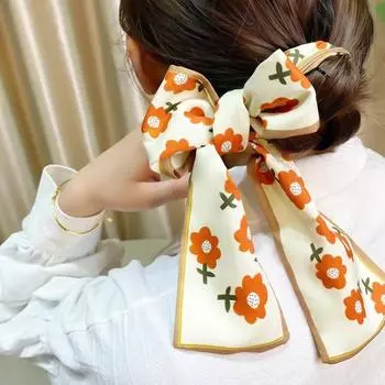 Женский элегантный шарф с принтом на запястье, модная сумка своими руками, аксессуары для волос, маленькие шейные платки, головные уборы, атласные ленты, узкие уникальные
