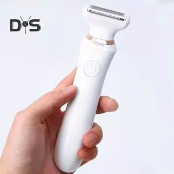 Женский электрический эпилятор USB перезаряжаемый портативный дорожный прибор для удаления волос на лице, теле, в зоне бикини, на руках, ногах, триммер для удаления волос, бритва белый