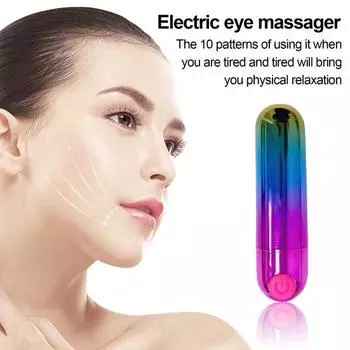 Женский электрический массажер 10 режимов, регулируемый, USB, перезаряжаемый, водонепроницаемый, компактный, портативный, дорожный мини-массажер