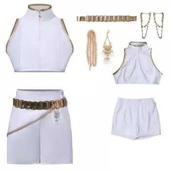 Женский аниме-костюм для ролевых игр, сценический костюм, костюм делюкс на Хэллоуин L бежевый