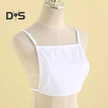 Женский анти-экспозиционный нагрудник с открытой спиной, невидимый макет камзола, бюстгальтер с накладкой на грудь, скромный жилет с панелью, женское нижнее белье с вырезом на камзоле белый