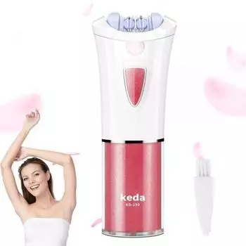 Женский эпилятор для удаления волос портативный для лица Glamorous Skin Electric Smooth Glide Bikini Line со светодиодным холодным светом