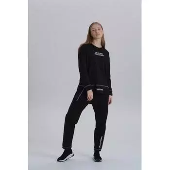 Женский асимметричный спортивный костюм с детальным принтом