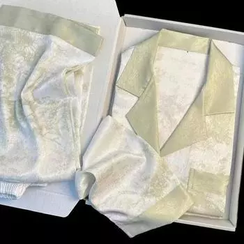 Женский атласный пижамный комплект, весенний классический пижамный комплект с рисунком из песка, с длинным рукавом, на пуговицах, зеленая пижама, штаны для дома, женская одежда для сна M