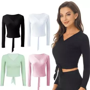 Женский балетный кардиган с открытой передней частью, танцевальная шаль, болеро с длинными рукавами, шаль, куртка, накидка, накидка S чёрный