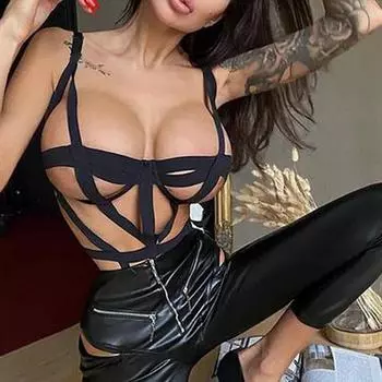 Женский бандажный боди, комплект сексуального женского белья, стринги, нижнее белье Babydoll S