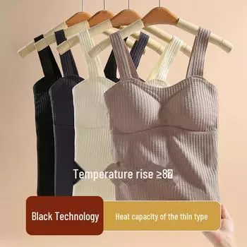 Женский бархатный бесшовный жилет с подкладкой — идеальный слой на осень/зиму чёрный