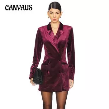 Женский бархатный костюм платье New Hundred Temperament свободное платье туника юбка S чёрный