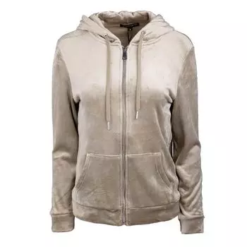 Женский бархатный жилет на молнии с капюшоном JOSEPH IN S темно-синий