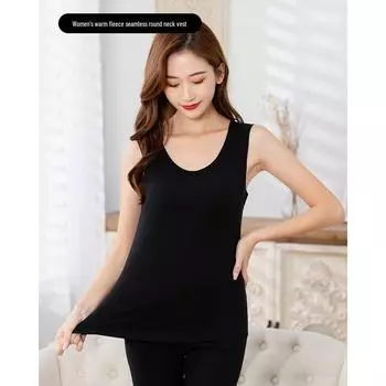 Женский бесшовный бархатный теплый жилет на осень/зиму L фиолетовый