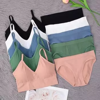 Женский бесшовный бюстгальтер M чёрный